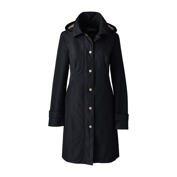 Lands' End Coats & Jackets - Black coastal long rain coat