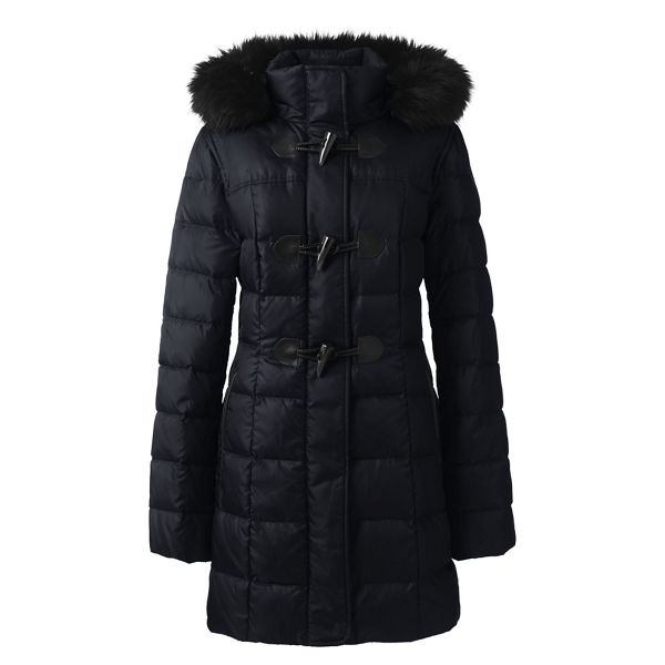Lands' End Coats & Jackets - Black down duffle coat