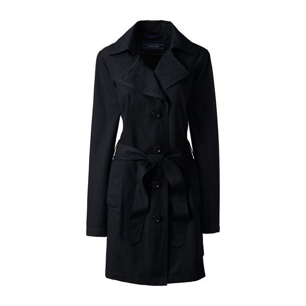 Lands' End Coats & Jackets - Black harbour trench coat