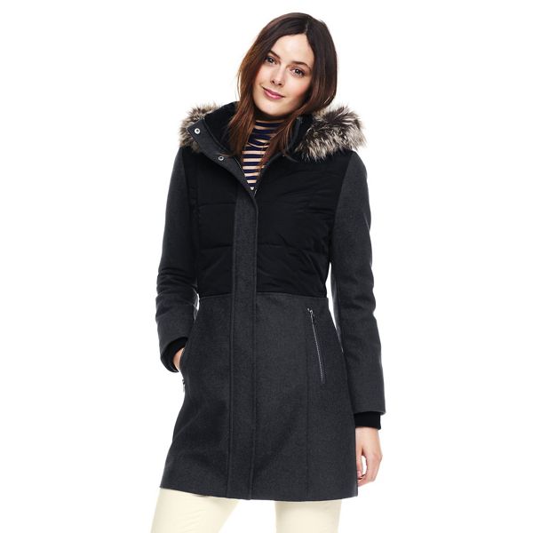 Lands' End Coats & Jackets - Black hybrid coat
