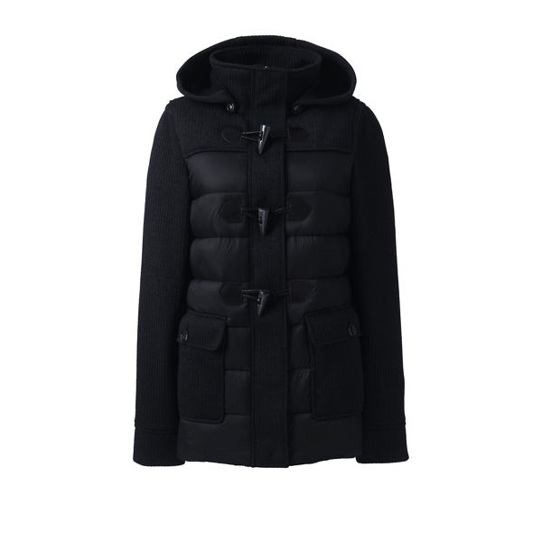 Lands' End Coats & Jackets - Black hybrid duffle coat