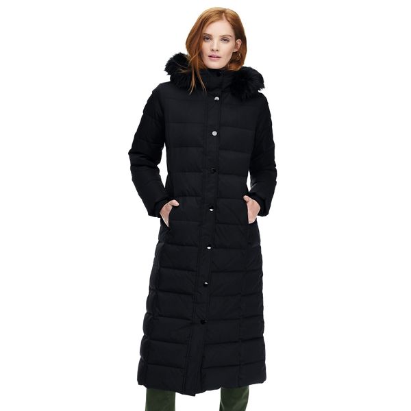 Lands' End Coats & Jackets - Black long down coat