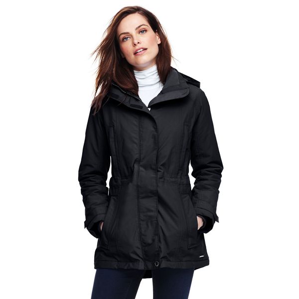 Lands' End Coats & Jackets - Black squall coat
