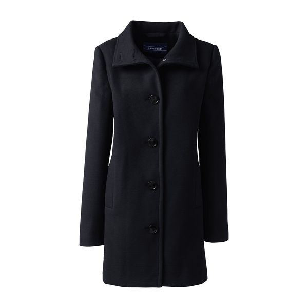 Lands' End Coats & Jackets - Black stand collar coat