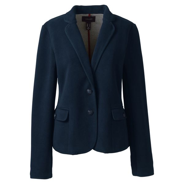 Lands' End Coats & Jackets - Blue fleece blazer