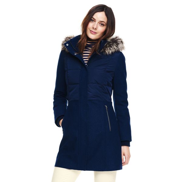 Lands' End Coats & Jackets - Blue hybrid coat