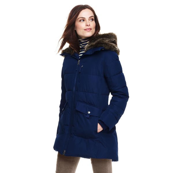 Lands' End Coats & Jackets - Blue primaloft parka-style coat