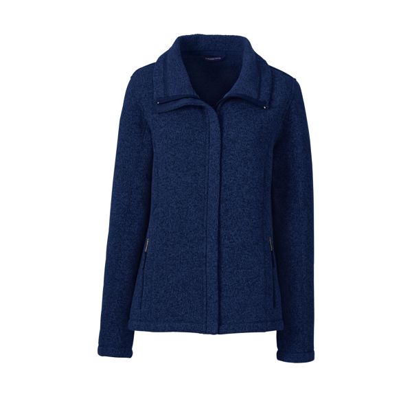 Lands' End Coats & Jackets - Blue sweater fleece jacket