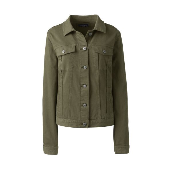 Lands' End Coats & Jackets - Green denim jacket