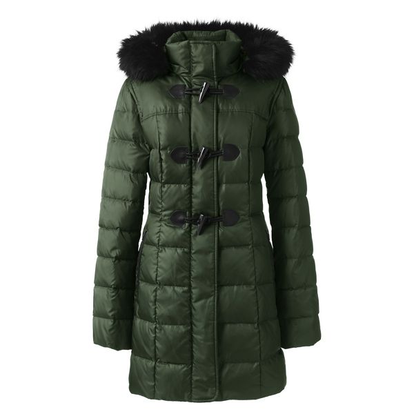 Lands' End Coats & Jackets - Green down duffle coat