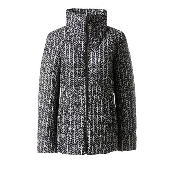 Lands' End Coats & Jackets - Multi funnel neck primaloft patterned packable jacket