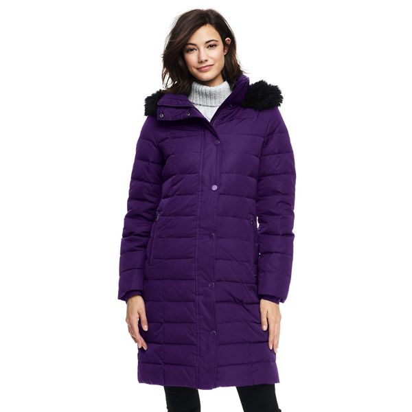 Lands' End Coats & Jackets - Purple luxe down coat