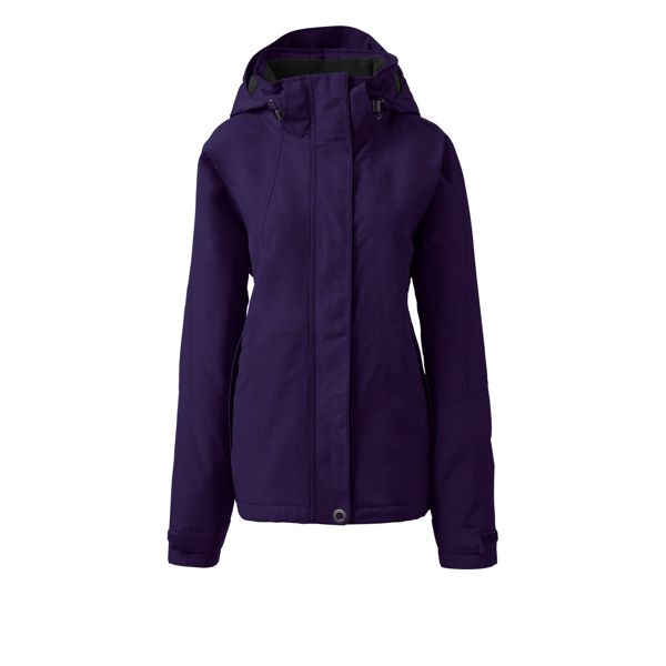 Lands' End Coats & Jackets - Purple plus squall hooded jacket