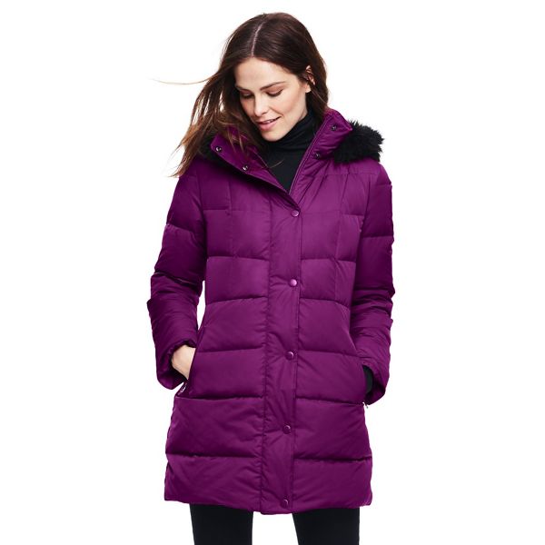 Lands' End Coats & Jackets - Purple refined down coat