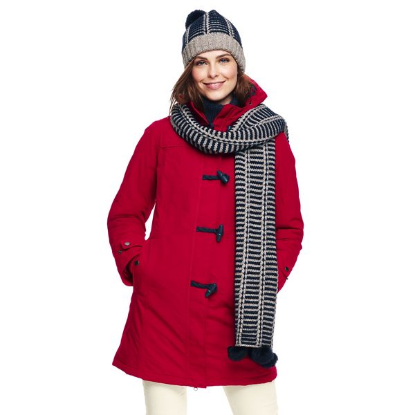 Lands' End Coats & Jackets - Red squall duffle coat