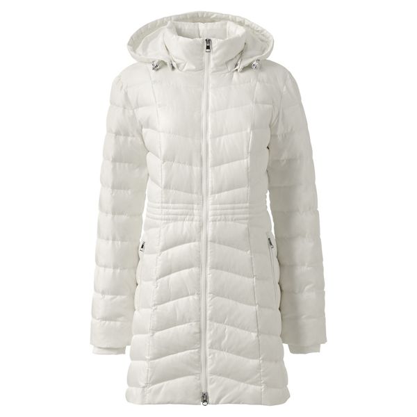 Lands' End Coats & Jackets - White casual down coat