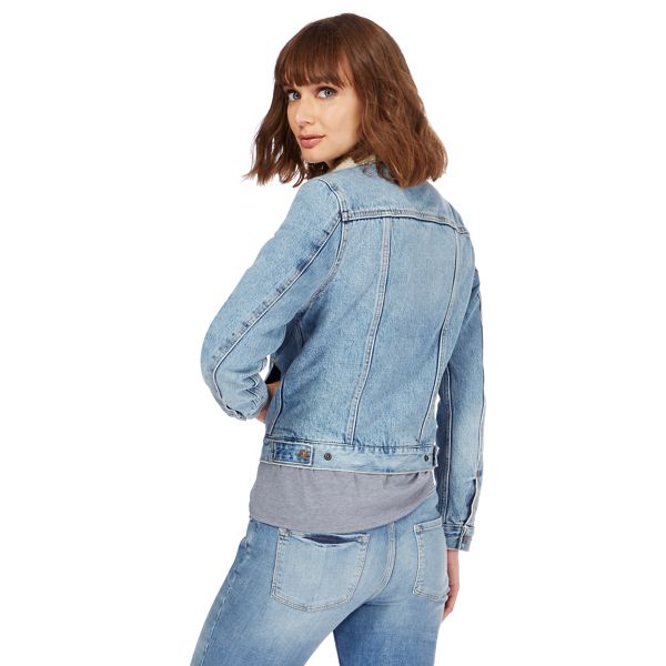 Hot Sale Levi's Blue denim sherpa lined jacket 1030301759 For Sale