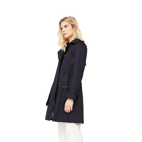 Mango Coats & Jackets - Navy 'Polna' double breasted trench coat