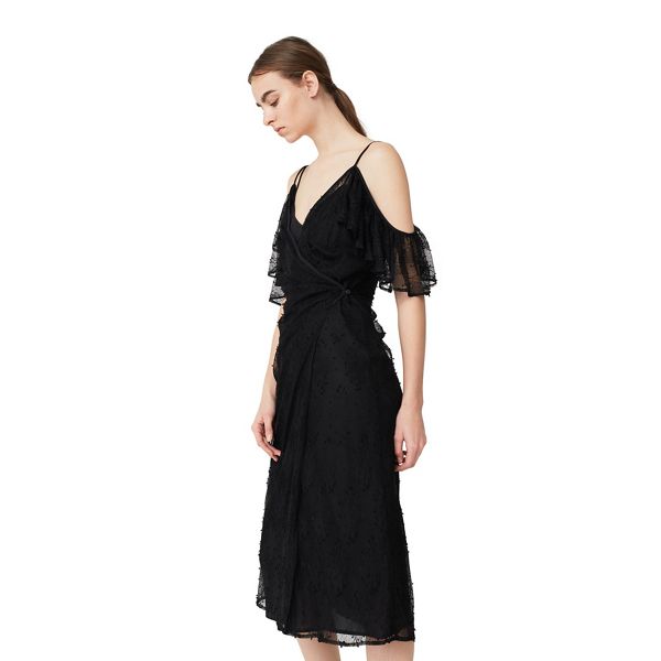 Mango Dresses - Black 'Gilda' drop shoulder dress