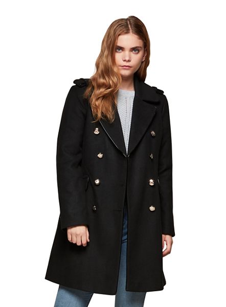 Miss Selfridge Coats & Jackets - Black military coat