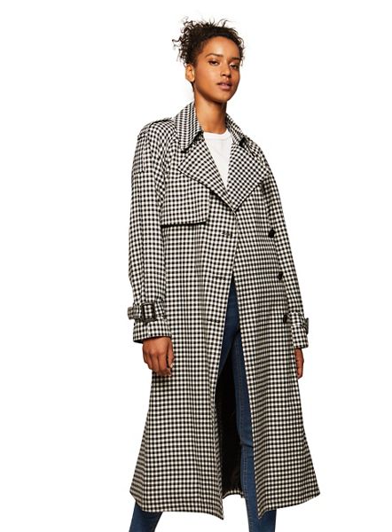 Miss Selfridge Coats & Jackets - Check statement midi coat