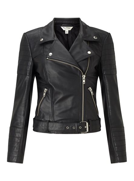 Timeless Miss Selfridge Leather biker jacket 45303_10J12TBLK Outlet