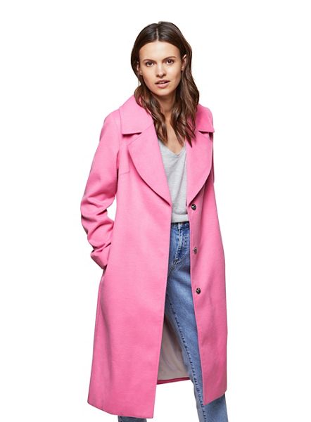 Miss Selfridge Coats & Jackets - Pink midi coat