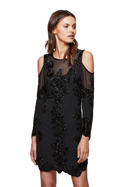 Miss Selfridge Dresses - Black cold shoulder dress