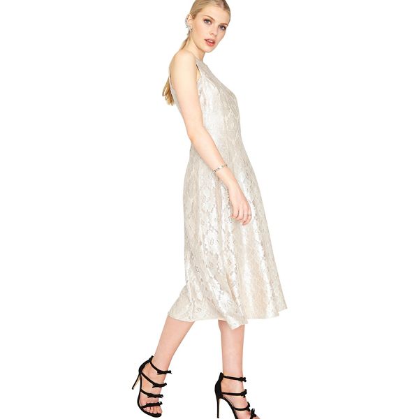 Miss Selfridge Dresses - Metallic lace midi dress