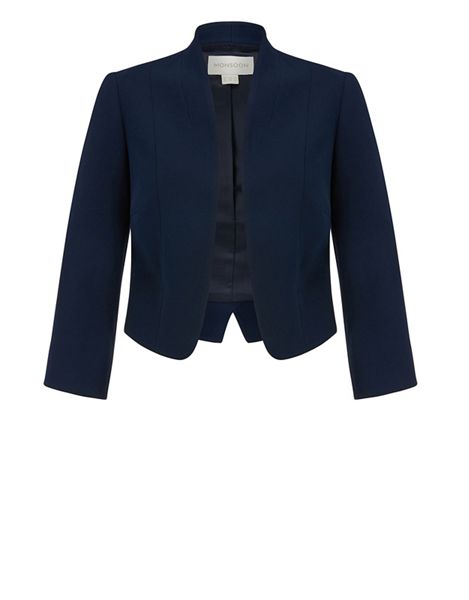 Classic Monsoon Blue naila cropped jacket 63430_24187561 Outlet