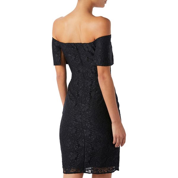 Latest Monsoon Black Barbara' bardot lace dress 63430_34255101