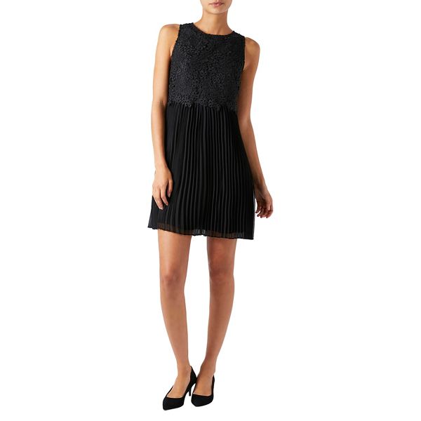 Dresses - Black pleated lace 'Piper' summer dress