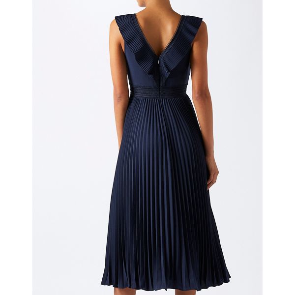 Hot Sale Monsoon Blue sammy pleated midi dress 63430_34004161 For Sale