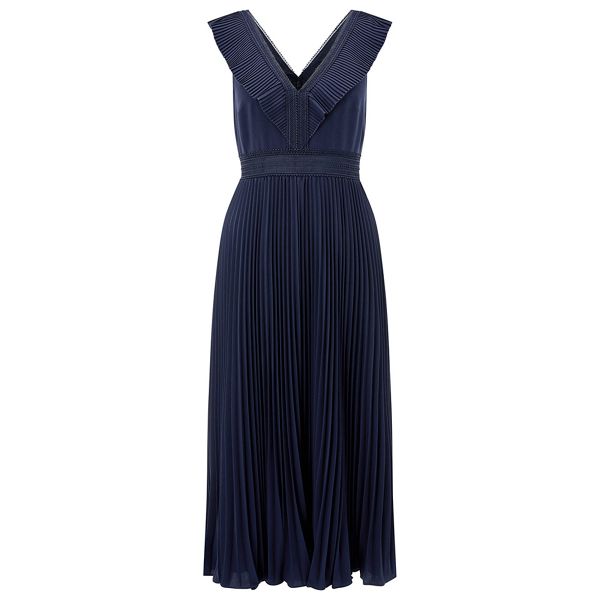 Hot Sale Monsoon Blue sammy pleated midi dress 63430_34004161 For Sale