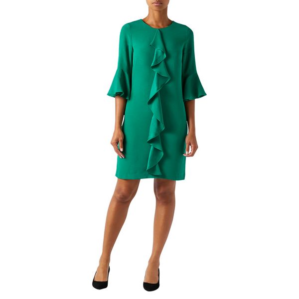 Dresses - Green 'Rocco' ruffle tunic dress