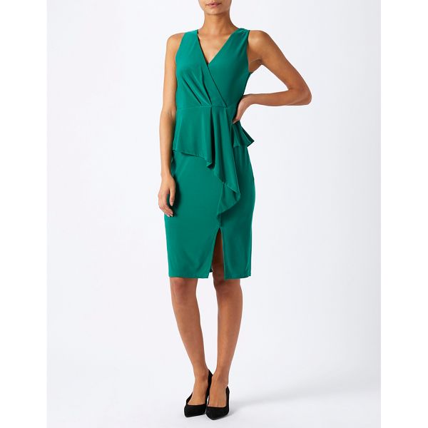 Dresses - Green sheila frill jersey dress