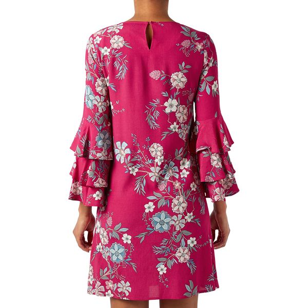 Fashion Monsoon Pink floral print 'Sabina' knee length tunic dress 63430_34227310 On Sale