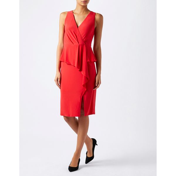 Dresses - Red sheila frill jersey dress
