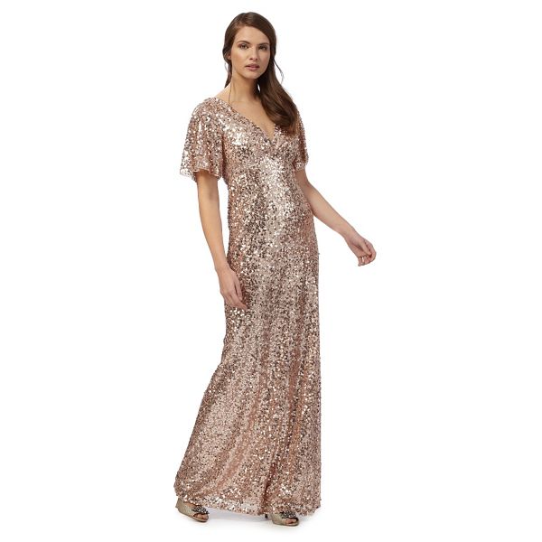 Fashion No. 1 Jenny Packham Pink embellished 'Carys' v-neck evening dress 80208506 Outlet