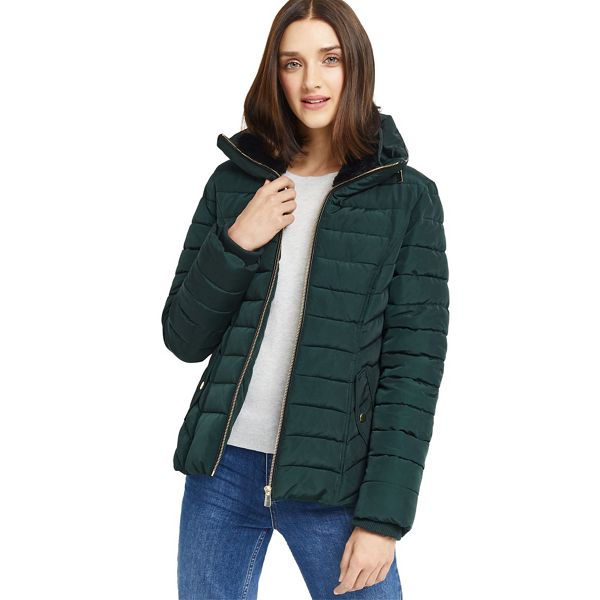 Oasis Coats & Jackets - Green 'Natalie' padded jacket