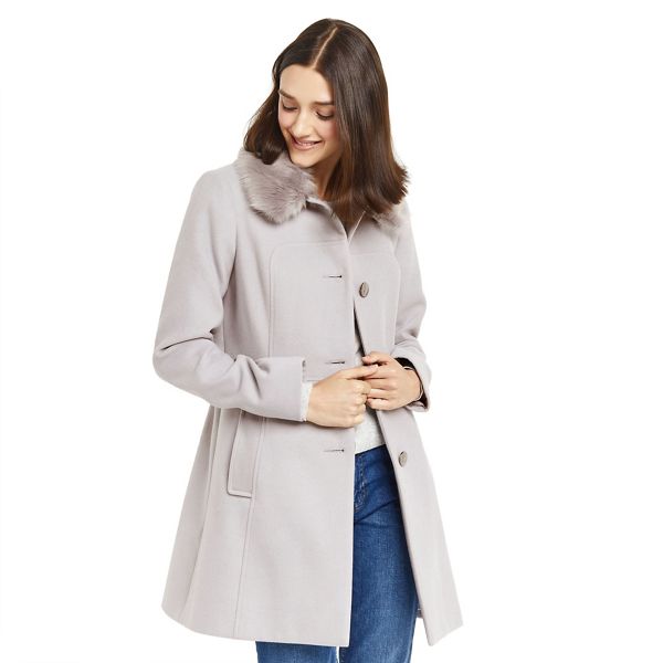 Oasis Coats & Jackets - Grey 'Olivia' princess coat