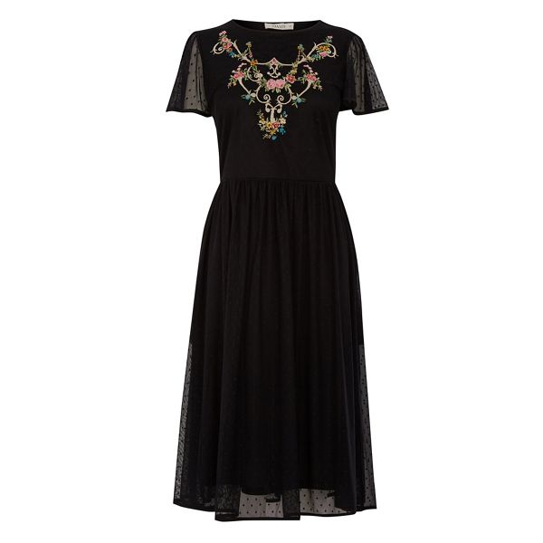 Stylish Oasis Embroidered midi dress 58605_06253201