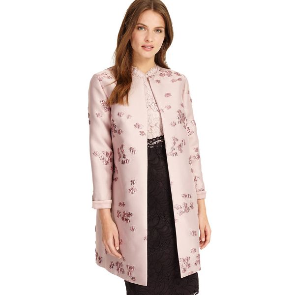 Phase Eight Coats & Jackets - Light pink liliana jacquard coat
