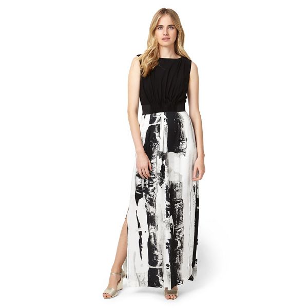 Phase Eight Dresses - Black And Multi Claireen Printed Maxi Dress