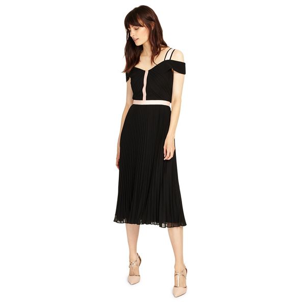 Phase Eight Dresses - Black and Tearose alania pleat dress
