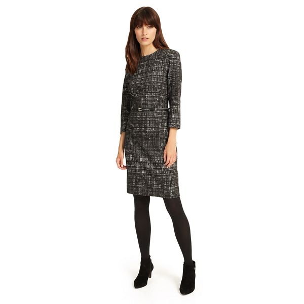 Phase Eight Dresses - Charcoal tabatha textured dress