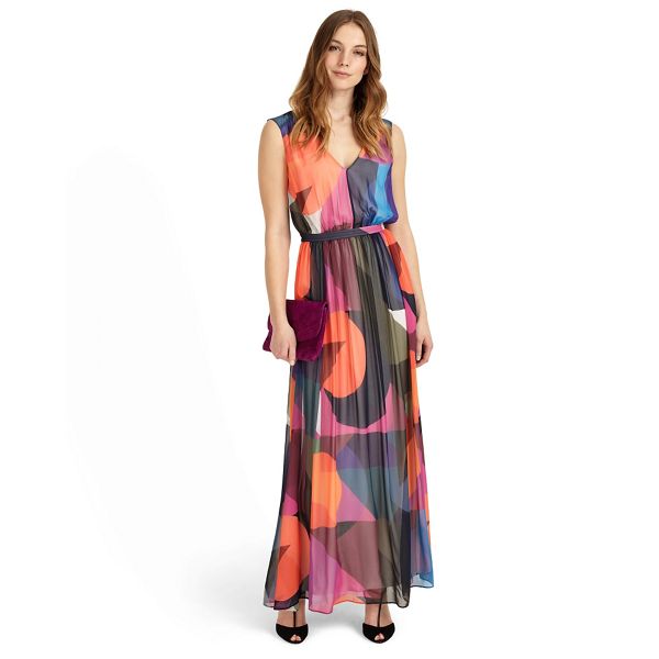 Phase Eight Dresses - Multicoloured phoenix printed maxi dress