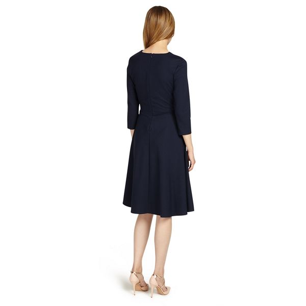 Designer Phase Eight Navy cross neck dress 54510_204206351