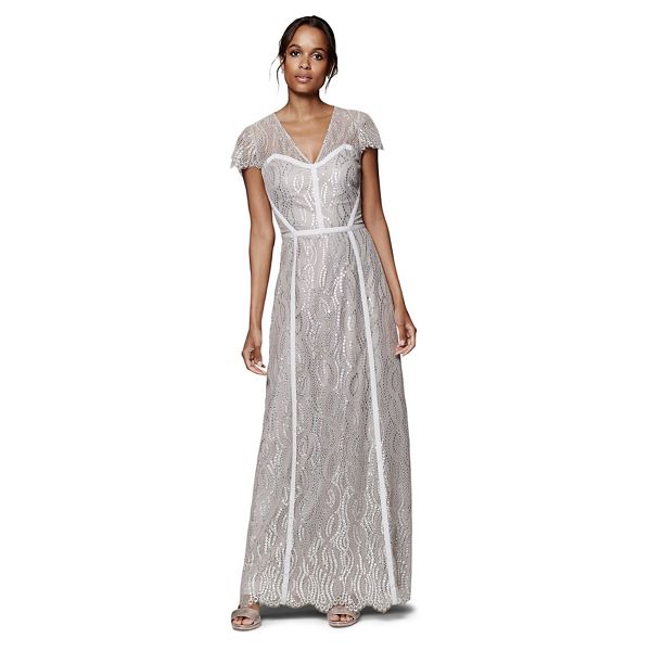 Phase Eight Dresses - Silver hali lace full length dress