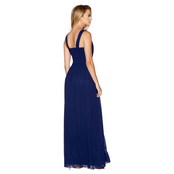 Outstanding Quiz Navy diamante embellished v-neck maxi dress 61252_274171 For Sale